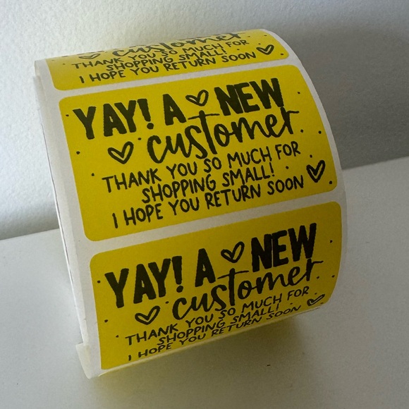 NEW customer sticker label | thank you sticker for small business - Picture 11 of 12
